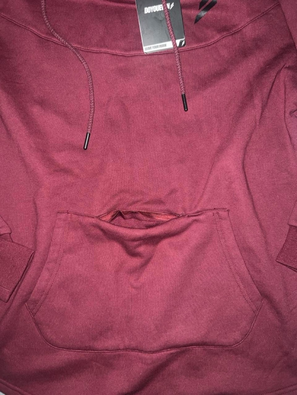 DOYOUEVEN Maroon Pullover Hoodie - Picture 5 of 6